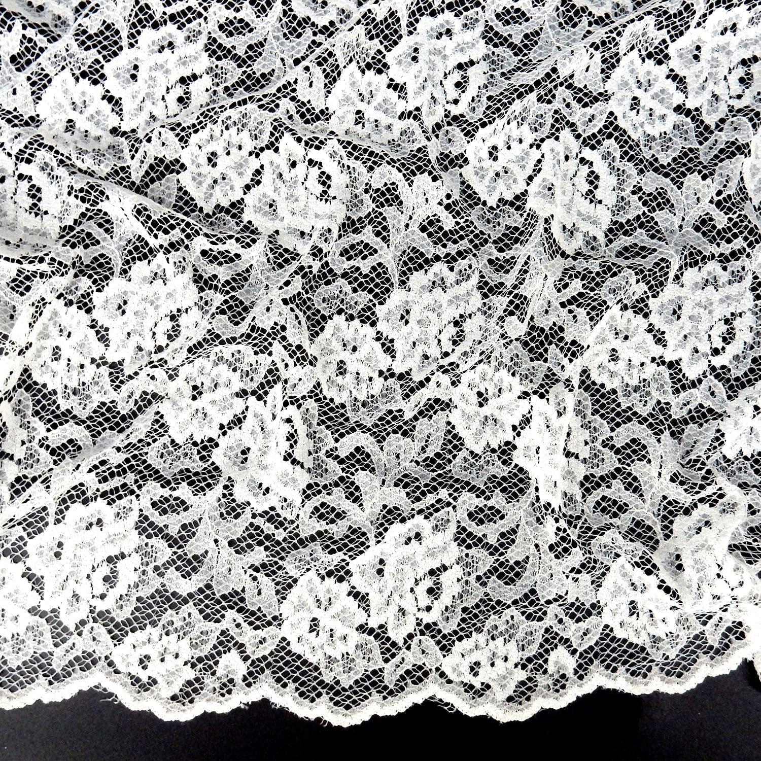Double-Sided Border Lace Fabric 3831 Ivory