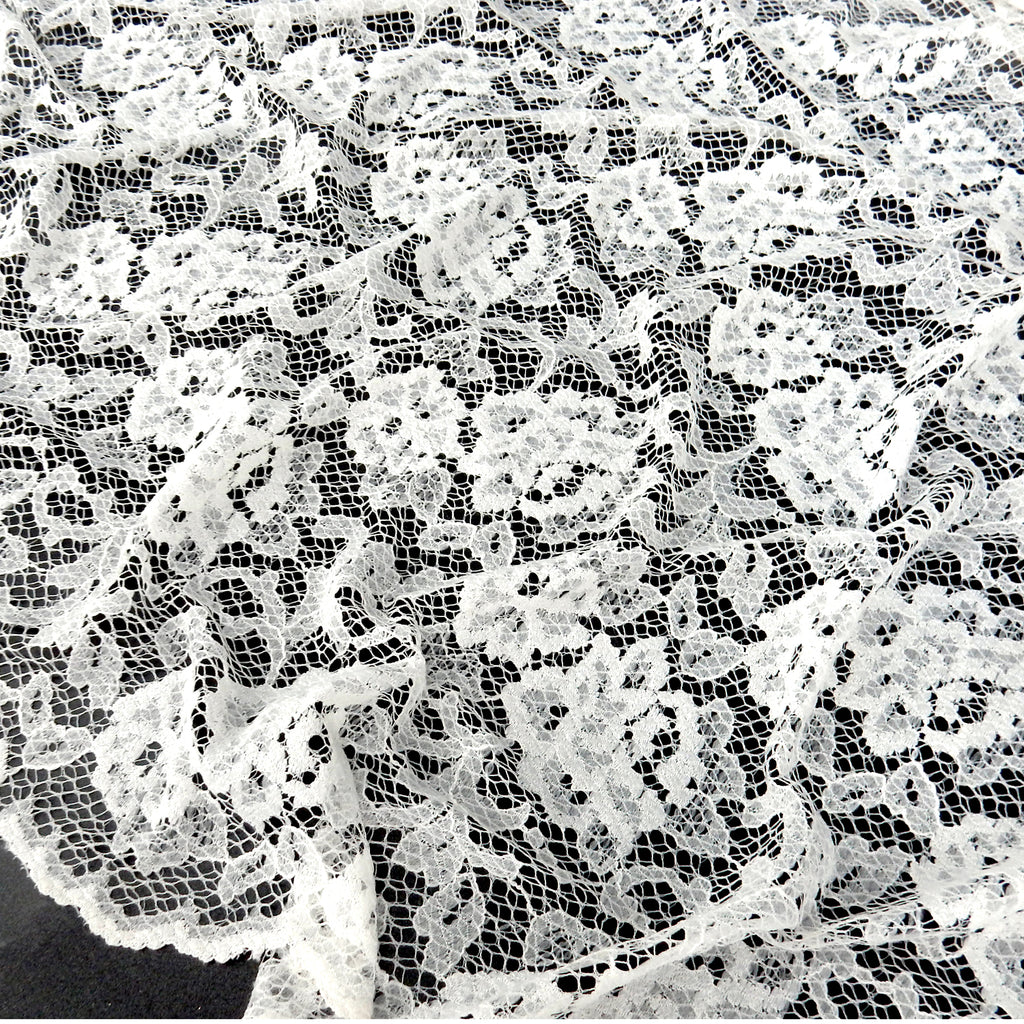 Double-Sided Border Lace Fabric 3831 Ivory