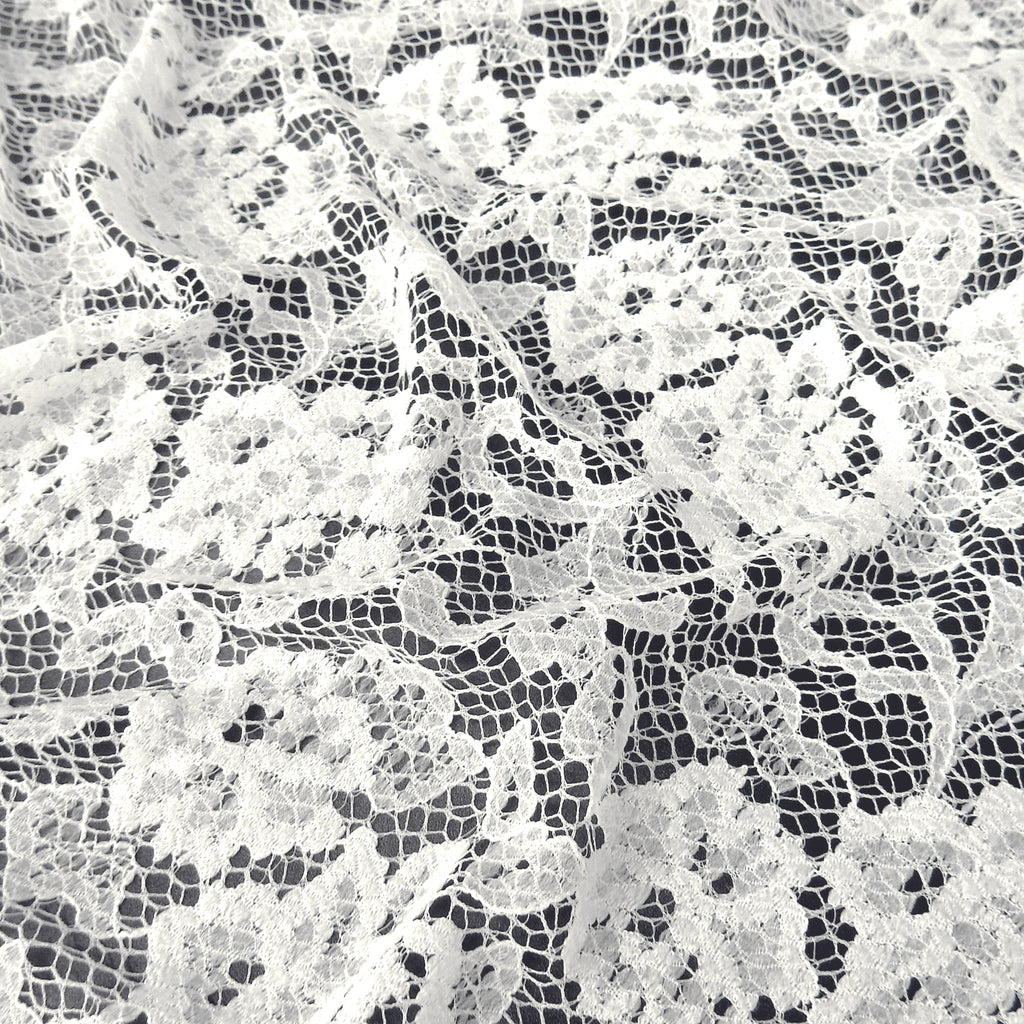 Double-Sided Border Lace Fabric 3831 Ivory