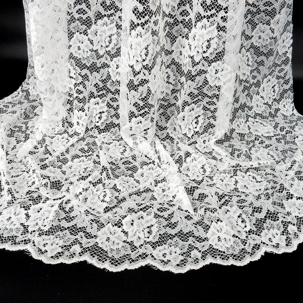 Double-Sided Border Lace Fabric 3831 Ivory