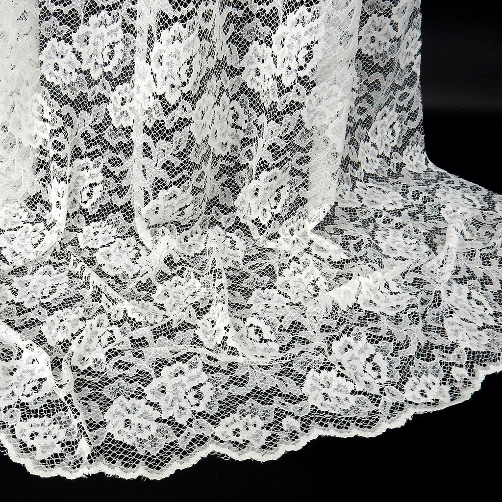 Double-Sided Border Lace Fabric 3831 Ivory