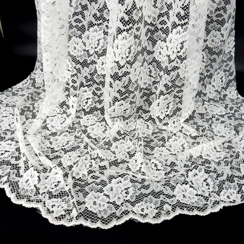 Double-Sided Border Lace Fabric 3831 Ivory