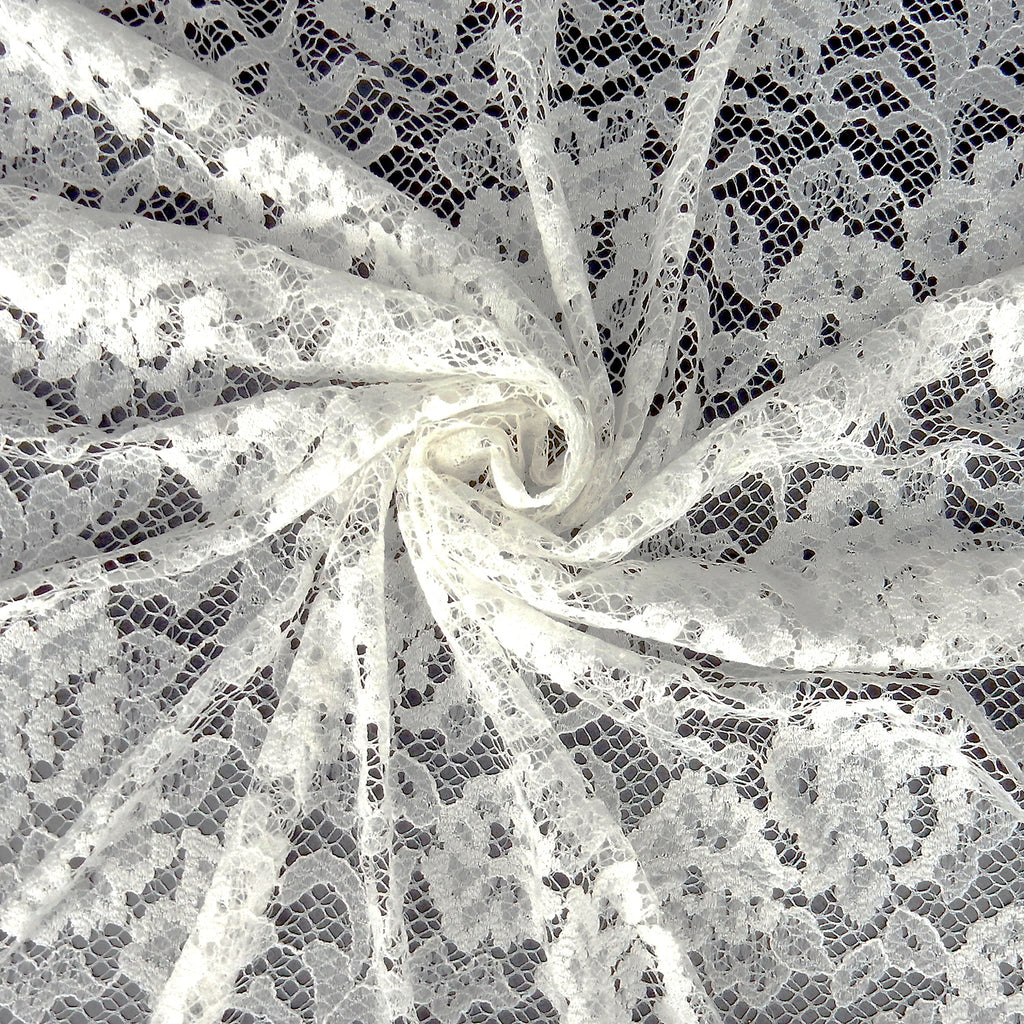 Double-Sided Border Lace Fabric 3831 Ivory