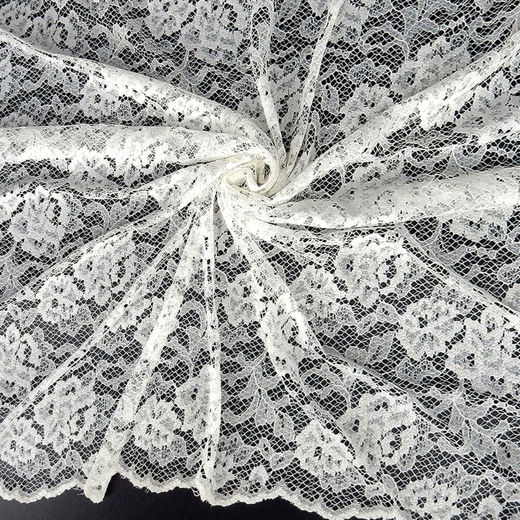 Double-Sided Border Lace Fabric 3831 Ivory