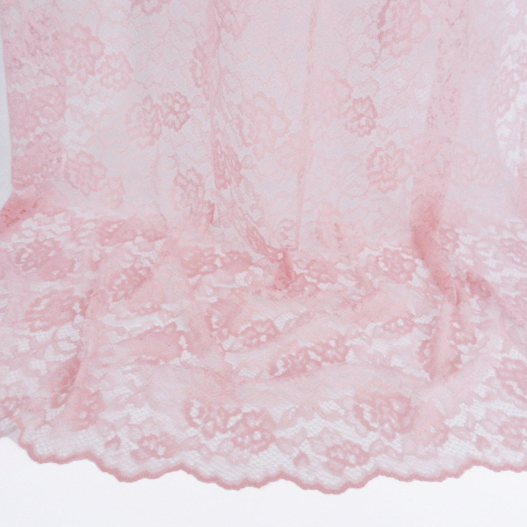 Double-Sided Border Lace Fabric 3831 Pink