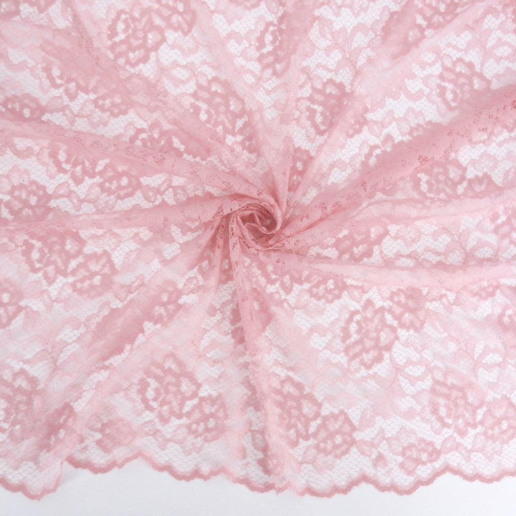 Double-Sided Border Lace Fabric 3831 Pink