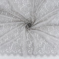 Double Sided Eyelash Scalloped Border Lace Fabric 3861 Sandstone/Silver