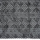 Double Scalloped Lace Fabric 4005  Black
