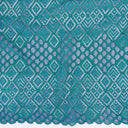 Double Scalloped Lace Fabric 4005 Blue/Green