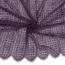 Double Sided Eyelash Scalloped Border Lace Fabric 4026 Shadow Purple