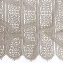 Double Sided Eyelash Scalloped Border Lace Fabric 4026 Taupe