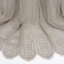 Double Sided Eyelash Scalloped Border Lace Fabric 4026 Taupe