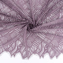 Double Sided Eyelash Border Mesh Lace Fabric 4028 Amethyst