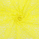Double Sided Eyelash Scalloped Border Lace Fabric 4050 Yellow/Ivory