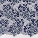 Double Sided Eyelash Scalloped Border Lace Fabric 4058 Denim
