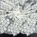 Double Sided Eyelash Scalloped Border Lace Fabric 4058 Ivory