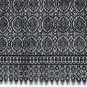 Double Sided Eyelash Scalloped Border Lace Fabric 4062 Black