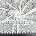 Double Sided Eyelash Scalloped Border Lace Fabric 4062 Ivory