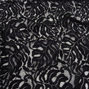 Double Sided Eyelash Scalloped Border Lace Fabric 4080 Black