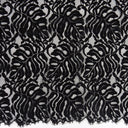 Double Sided Eyelash Scalloped Border Lace Fabric 4080 Black