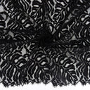 Double Sided Eyelash Scalloped Border Lace Fabric 4080 Black
