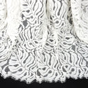 Double Sided Eyelash Scalloped Border Lace Fabric 4080 Ivory