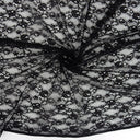 Re-Embroidered Floral Mesh Lace Fabric 4094 Black