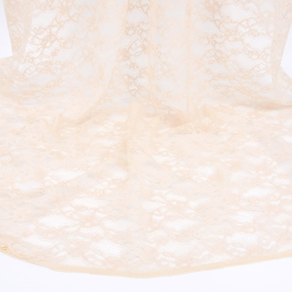 Re-Embroidered Floral Mesh Lace Fabric 4094 Soft Pink