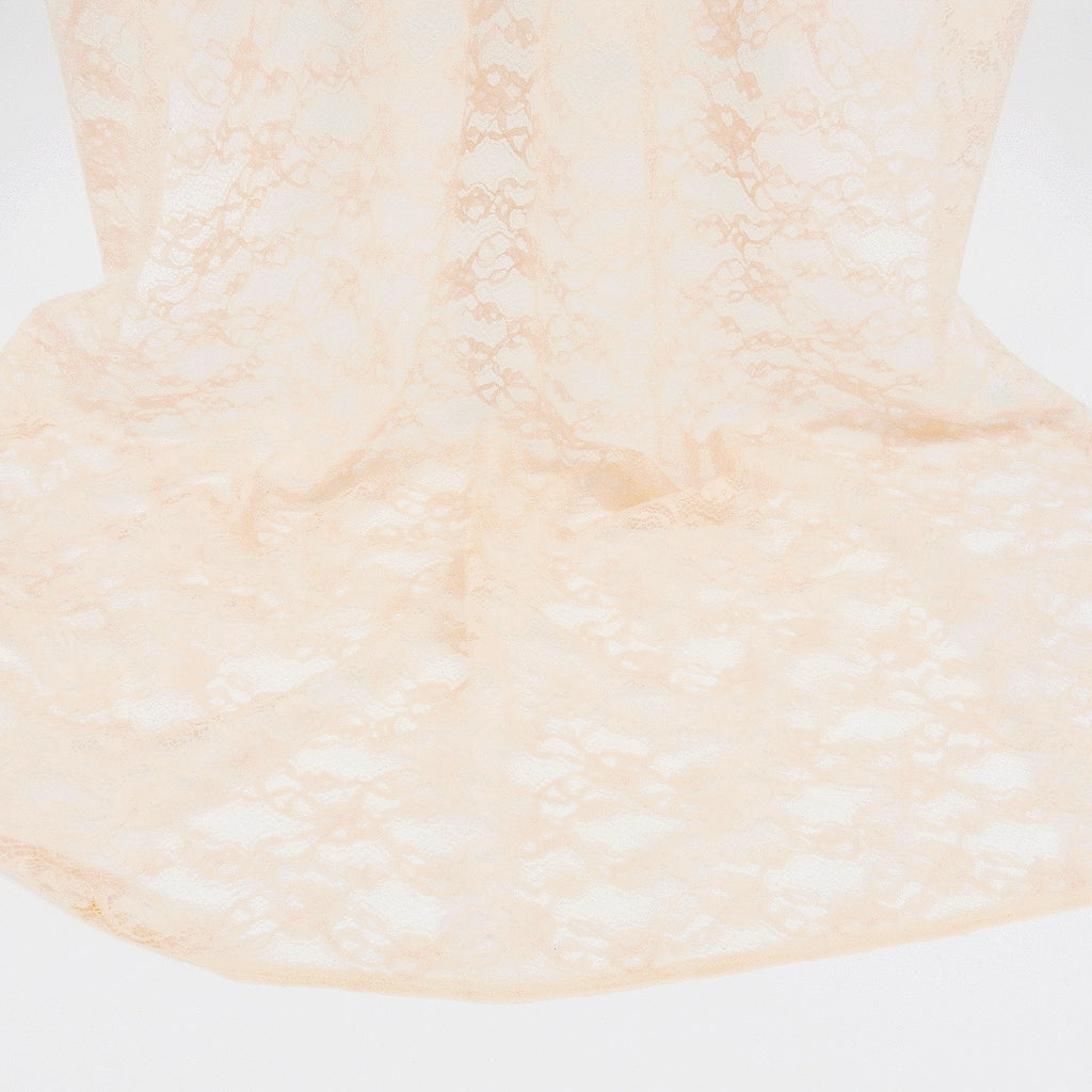 Re-Embroidered Floral Mesh Lace Fabric 4094 Soft Pink