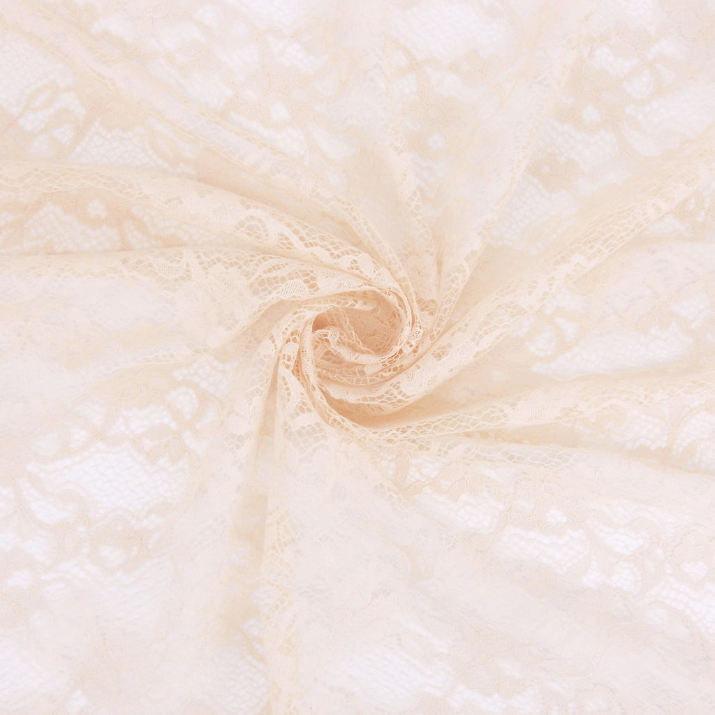 Re-Embroidered Floral Mesh Lace Fabric 4094 Soft Pink