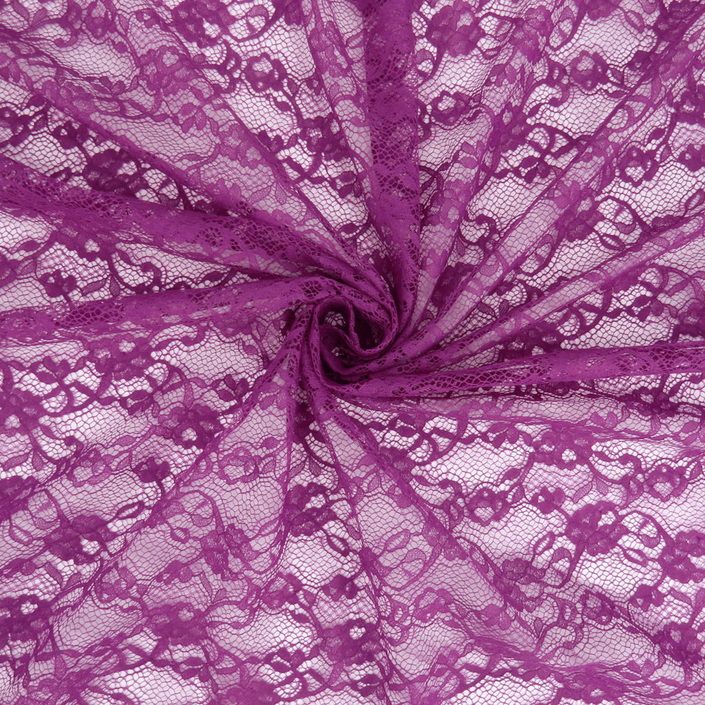 Re-Embroidered Floral Mesh Lace Fabric 4094 Wild Astor