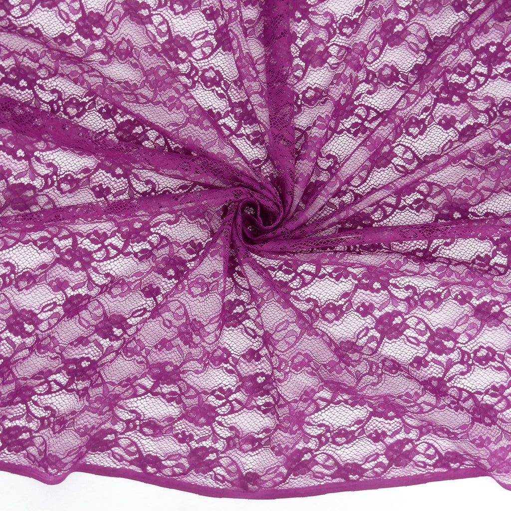 Re-Embroidered Floral Mesh Lace Fabric 4094 Wild Astor