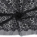Double Sided Eyelash Scalloped Border Lace Fabric 4095 Black