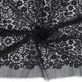 Double Sided Eyelash Scalloped Border Lace Fabric 4095 Black