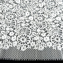 Double Sided Eyelash Scalloped Border Lace Fabric 4095 Ivory