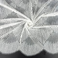 Double Sided Eyelash Scalloped Border Lace Fabric 4120 Ivory
