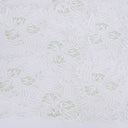 Embroidered Double Sided Border Stretch Lace Fabric 6014 Ivory/Dusty Aqua