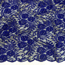 Embroidered Double Sided Border Stretch Lace Fabric 6014 Sweet Berry