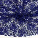 Embroidered Double Sided Border Stretch Lace Fabric 6014 Sweet Berry