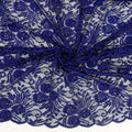 Embroidered Double Sided Border Stretch Lace Fabric 6014 Sweet Berry