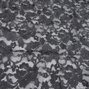 Embroidered Double Sided Border Stretch Lace Fabric 7638 Gun Metal