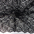Metallic Double-Sided Border Lace Fabric 9100 Black/Silver