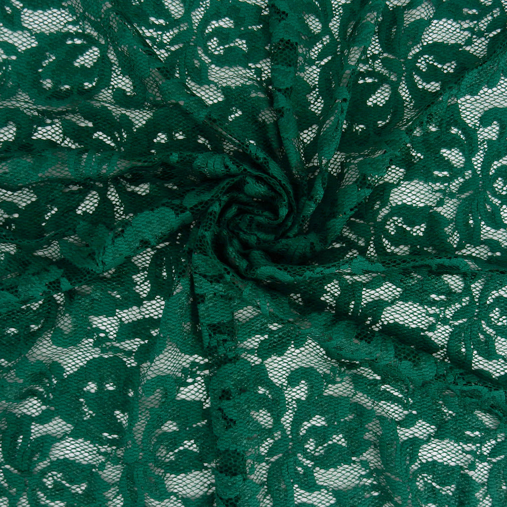 Double-Sided Border Lace Fabric 9100 Emerald