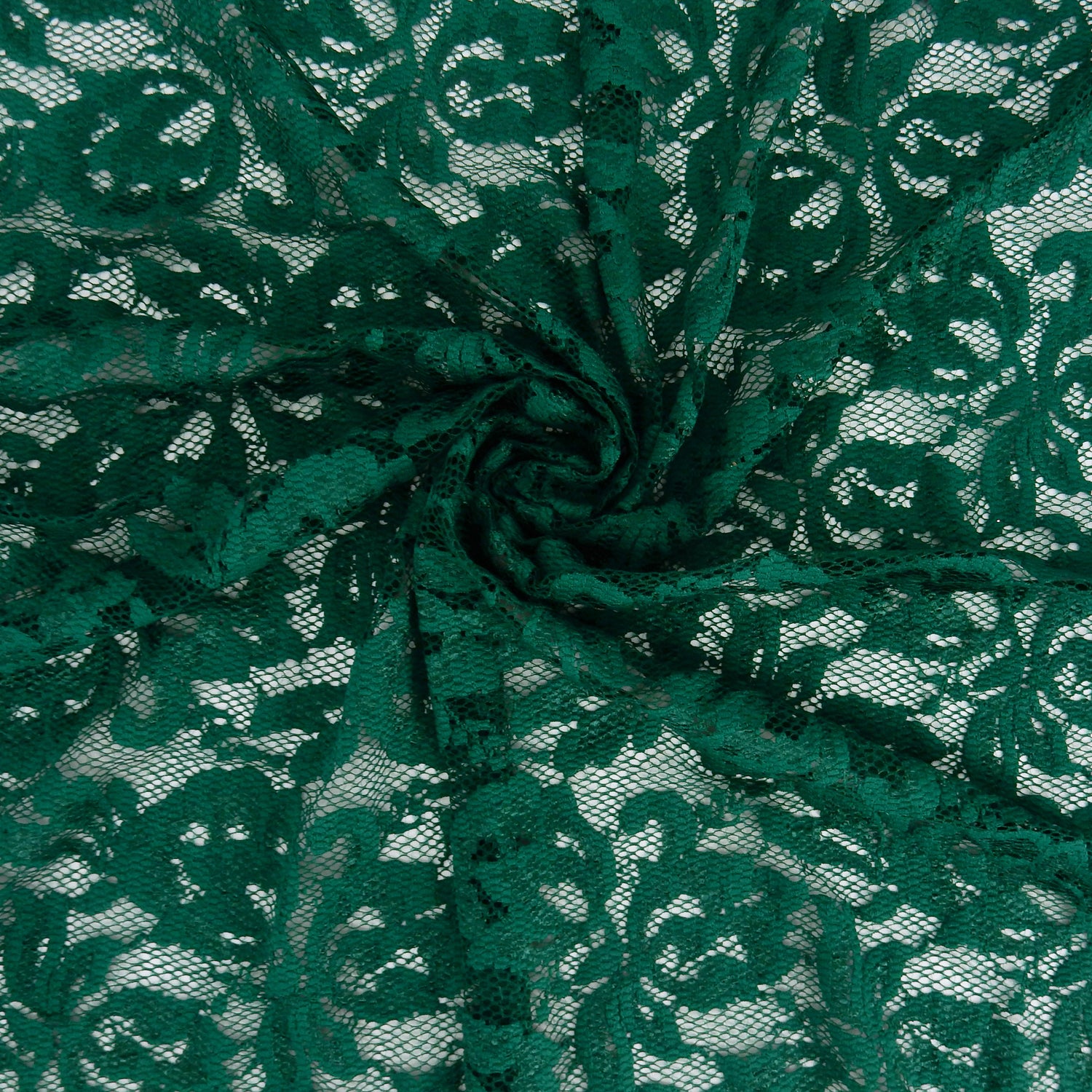 Double-Sided Border Klauber Lace Fabric 9100 Emerald