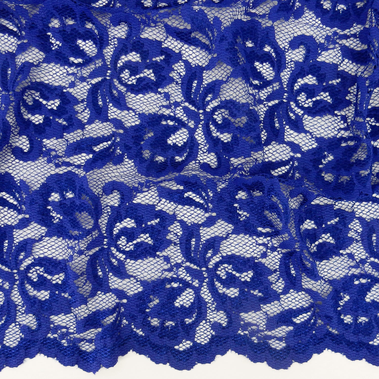 Double-Sided Border Klauber Lace Fabric 9100 Royal Blue