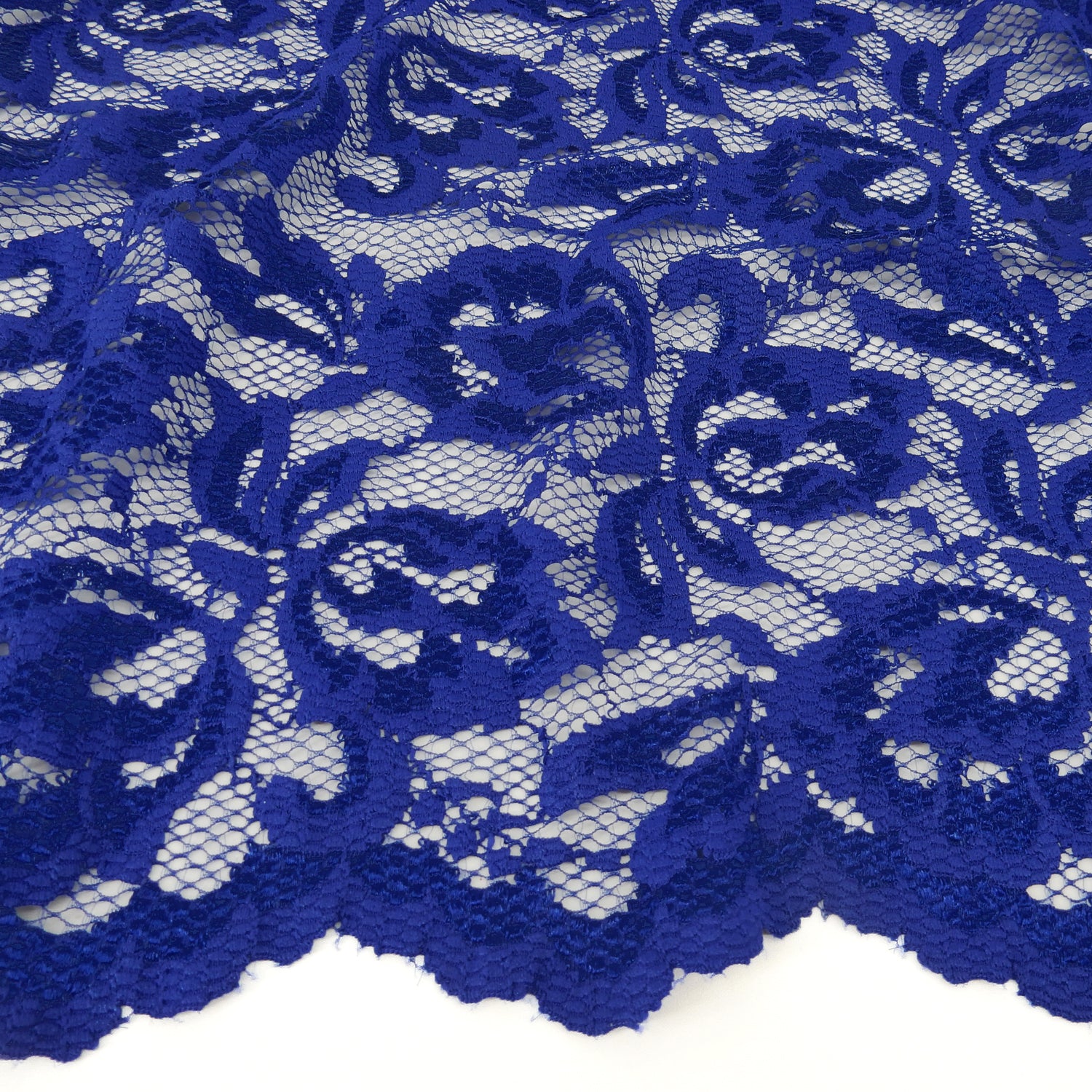 Double-Sided Border Klauber Lace Fabric 9100 Royal Blue
