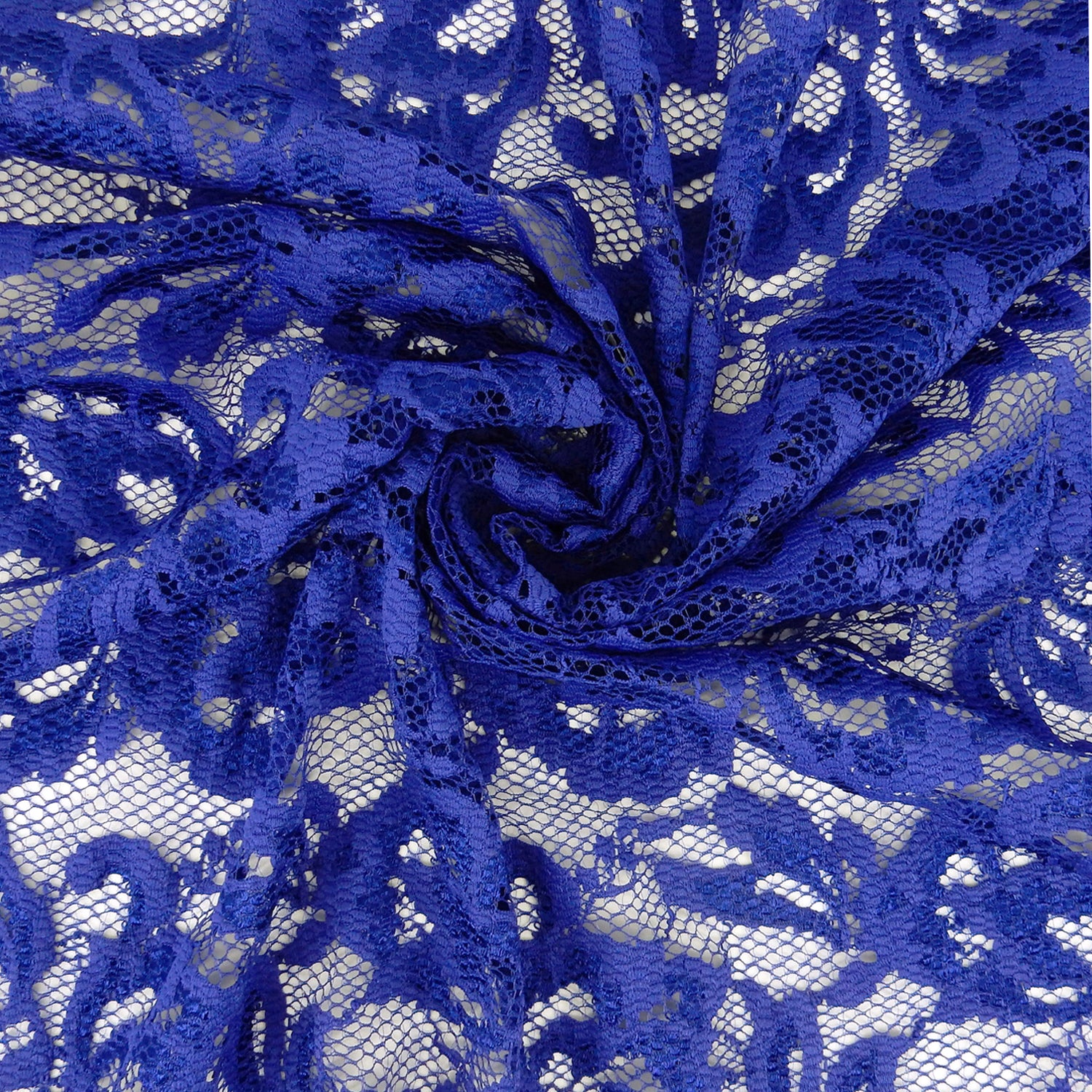 Double-Sided Border Klauber Lace Fabric 9100 Royal Blue