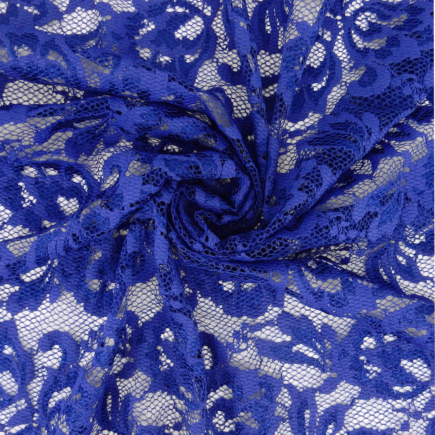 Double-Sided Border Klauber Lace Fabric 9100 Royal Blue