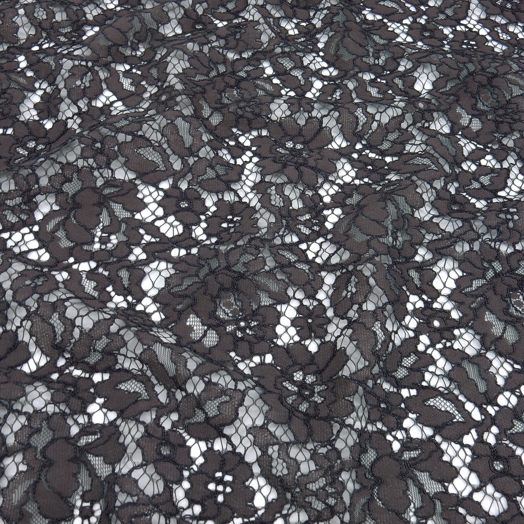 Double Sided Eyelash Scalloped Border Lace Fabric 911177 Grey