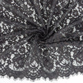 Double Sided Eyelash Scalloped Border Lace Fabric 911177 Grey